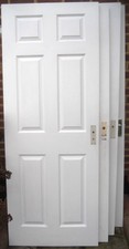 4 x White 6 Panel Grained Molded Internal Doors Various Sizes Rayleigh Essex
