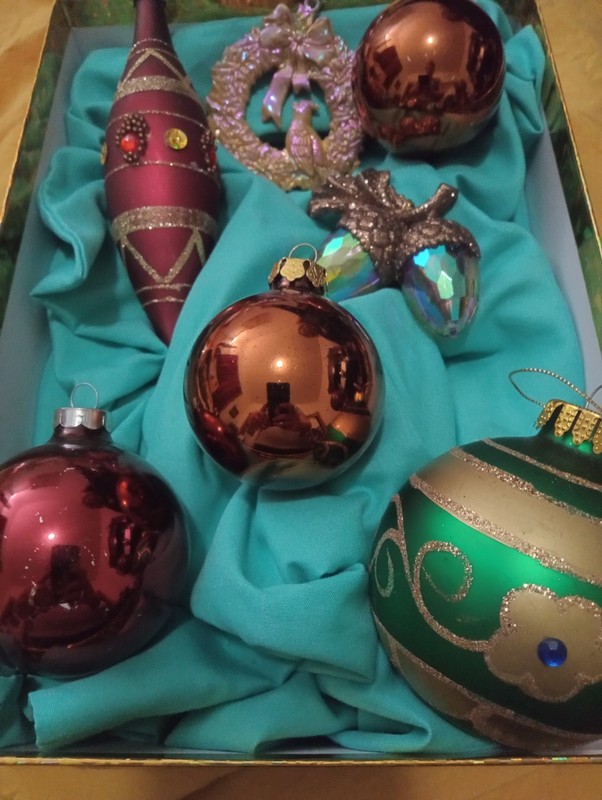 vintage christmas ornaments lot