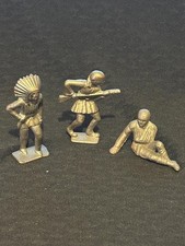 Lot Of 3 Vintage Civil War Figures Unpainted Metal Lead Cast