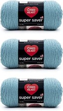 Red Heart Super Saver Country Blue Yarn - 3 Pack of 3 pack,