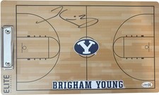 BYU Cougars Kevin Young Signed Basktball Clipboard JSA Certified