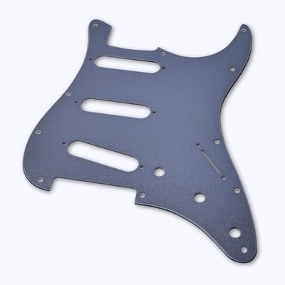 Custom Stratocaster Pickguard (11-Hole SSS) - Textured Gun Metal Gray