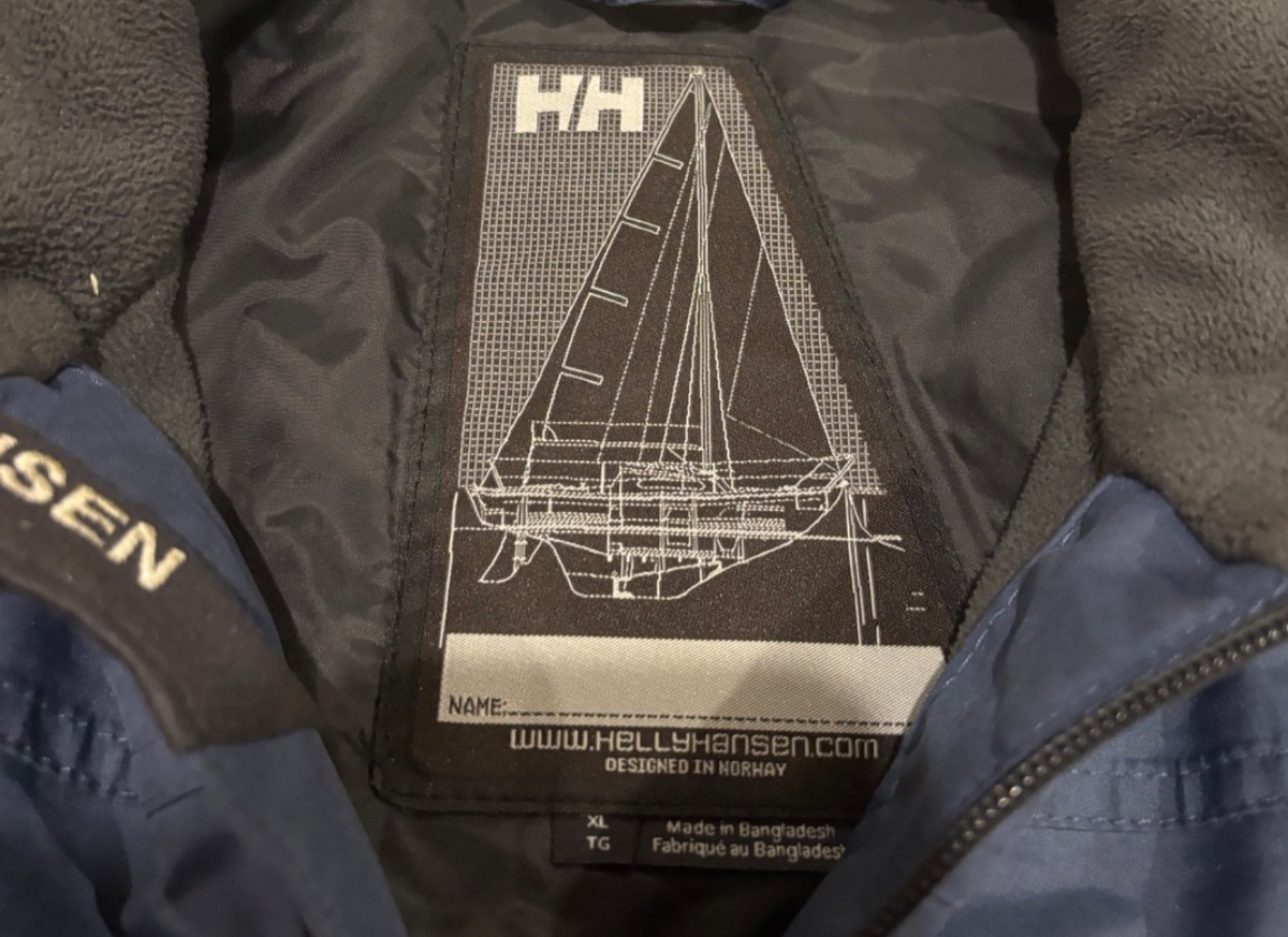 Helly Hansen Crew Mid Layer Jacket Blue Mens Size… - image 2