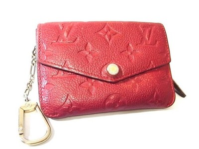 Louis Vuitton Monogram Empreinte Pochette Clé Red M60634