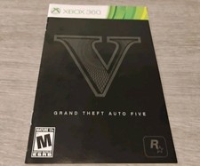 Grand Theft Auto V (Microsoft Xbox 360, 2013) Manual Only