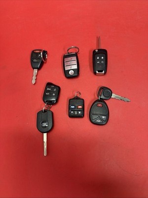 Lot Automotive Key Fobs / Keys Various Brands See Photos Untested