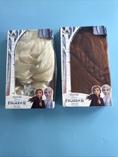 2 X Disney Frozen II One Size Wigs Elsa Anna