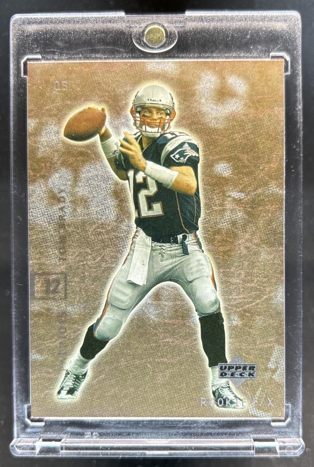 2001 Upper Deck Rookie F/X Tom Brady #54 Patriots