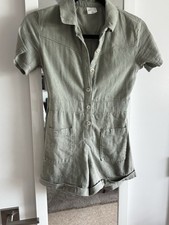 Abercrombie Kiids Girls Army Green Romper Size 9/10