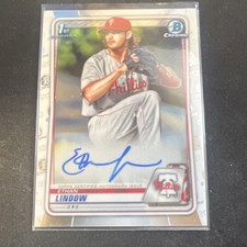 Topps 2020 Bowman Chrome Ethan Lindow Autograph #BCMA-EL