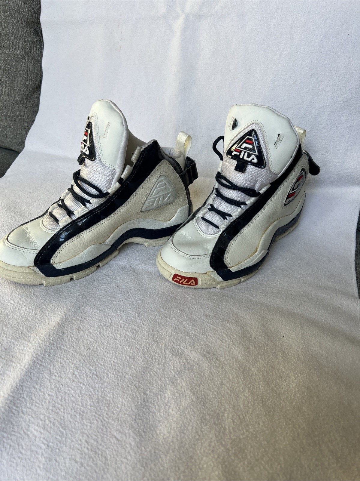 NEW Fila Original 1996 Grant Hill 2 White/Blue Basketball Shoes Size 8.5