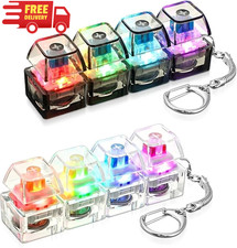 Keyboard Fidget Toys for Adults Keyboard Clicker with LED Light Keychain Fidget