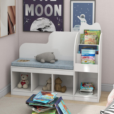 Taohfe Reading Nook For Kids 4 Storage Cubes And Cushion Kid Bench Kids