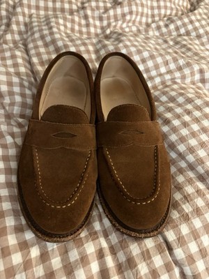 Grant Stone Men s Chestnut Suede Penny Loafer 8e