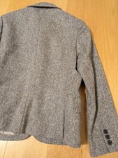 Margaret Howell Wool Cashmere Short Jacket Gray Size M Near Mint Double-breasted