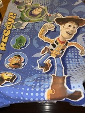 TOY STORY To the Rescue Toddler Bed Comforter Vtg 40x48