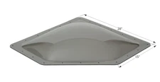 Icon  12081 - 15"W x 28"L Smoke Neo Angle Outer Skylight