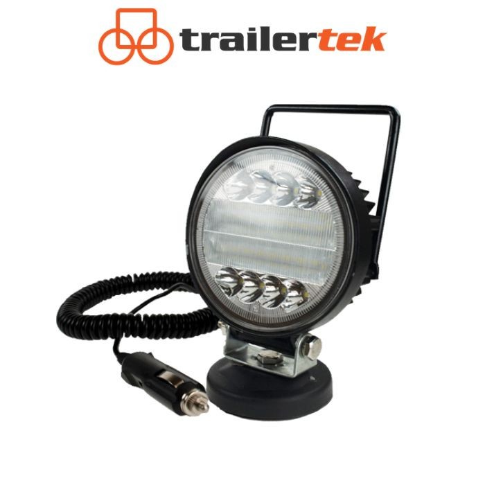 New Magnetic Worklight Cigar Lighter 12/24V 30W LED Dual Spot & Flood Beam IP67