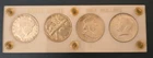 Half Dollar Set - 1898 Barber, 1944 StandLiberty, 1963 D Franklin, 1965 Kennedy
