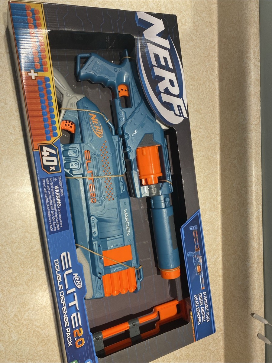 Nerf Elite 2.0 Double Defense Gun Pack Toy Kids Blasters