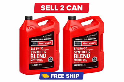 Packof 2-Motorcraft 5W-30 Synthetic Blend Motor Oil, Superior Wear Protection,5Q
