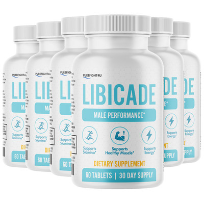 Libicade Male Performance Maximum Strength Supplement - 6 Bottles