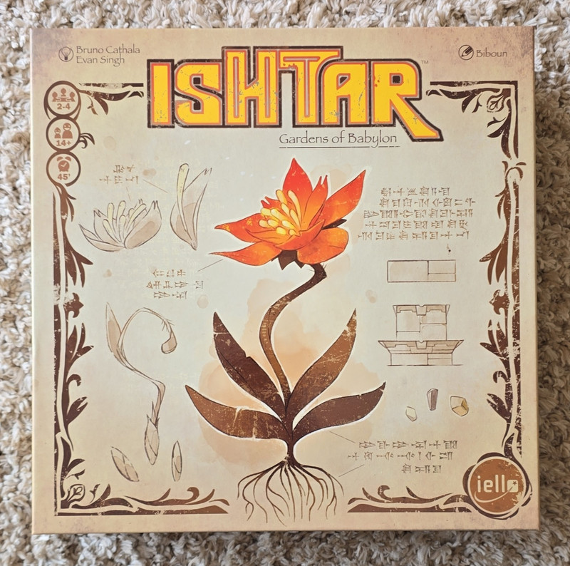 IELLO Ishtar: Gardens of Babylon Strategy Board Game 2+ Players 2017 MPN