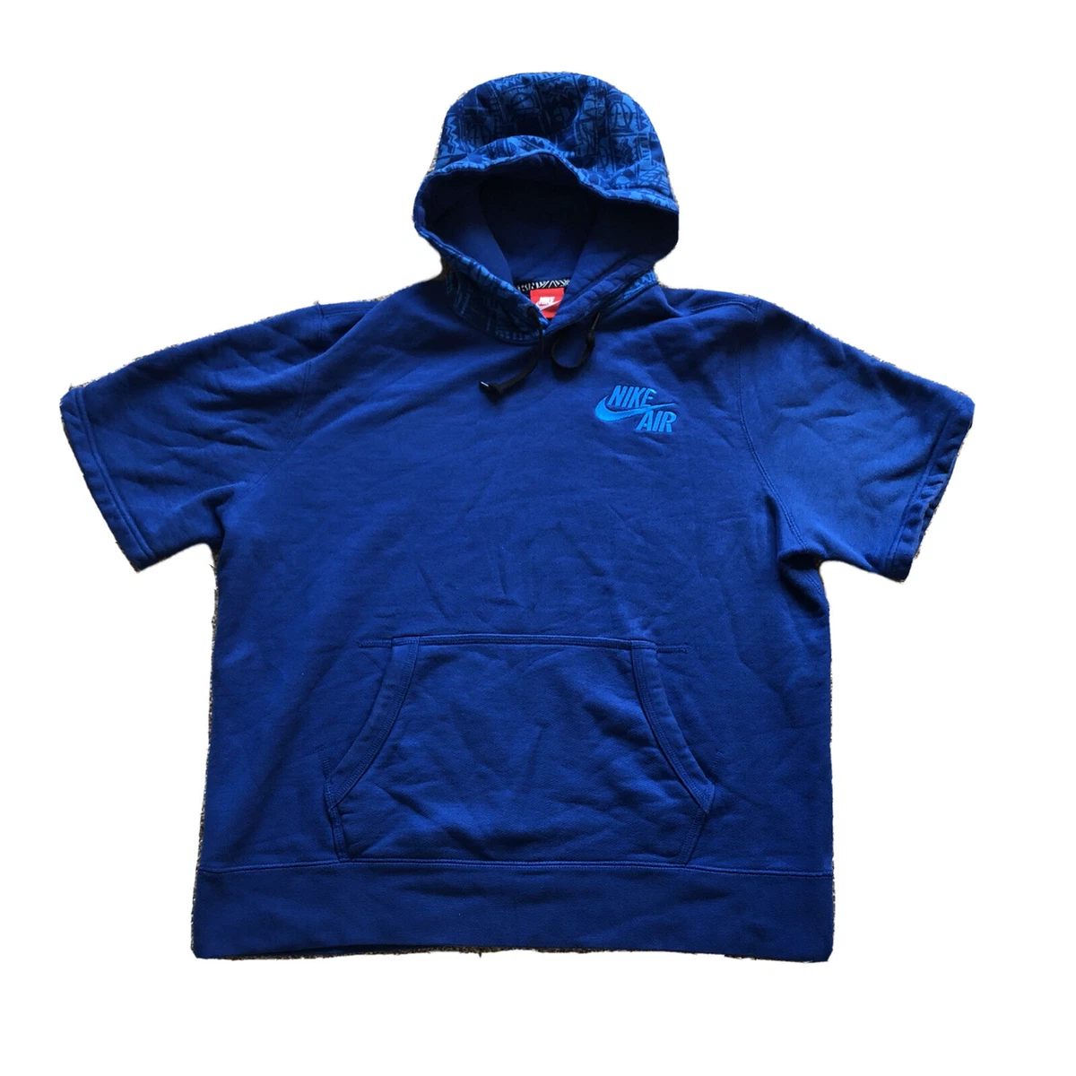 Vintage 1990s Nike Air Jordan Basketball Tee Shirt Hoodie Blue