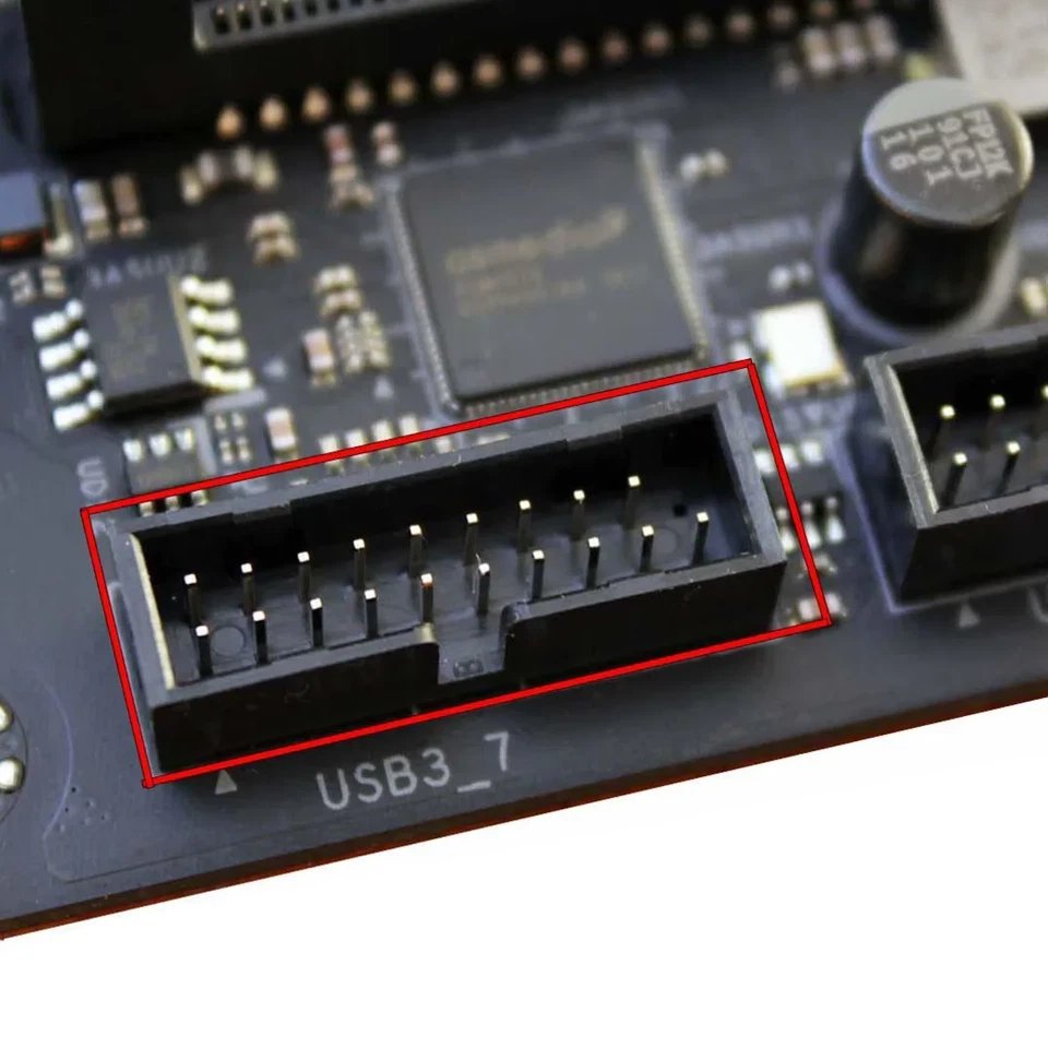 2x USB 3.0 Internal Header 19/ 20 Pin Socket Repair Broken Motherboard Connector - Image 2 of 3