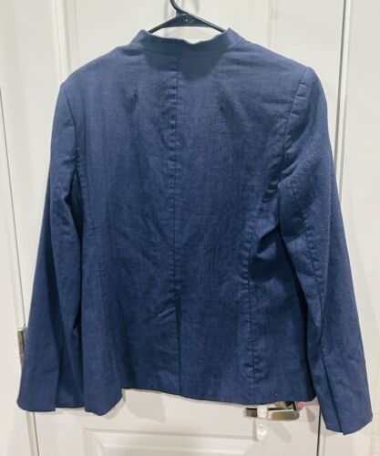 Banana Republic langer & schlanker marineblauer Blazer, Größe 8, 179 $ Einzelhandel, gebraucht - Bild 3 von 5