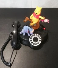 Rare!! Vtg Disney TELEMANIA Animated "WINNIE THE POOH & PIGLET TELEPHONE"/ Phone