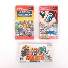 Nintendo Super Famicom SFC Super Mario Series 3 pcs Japan Import NTSC-J Tested