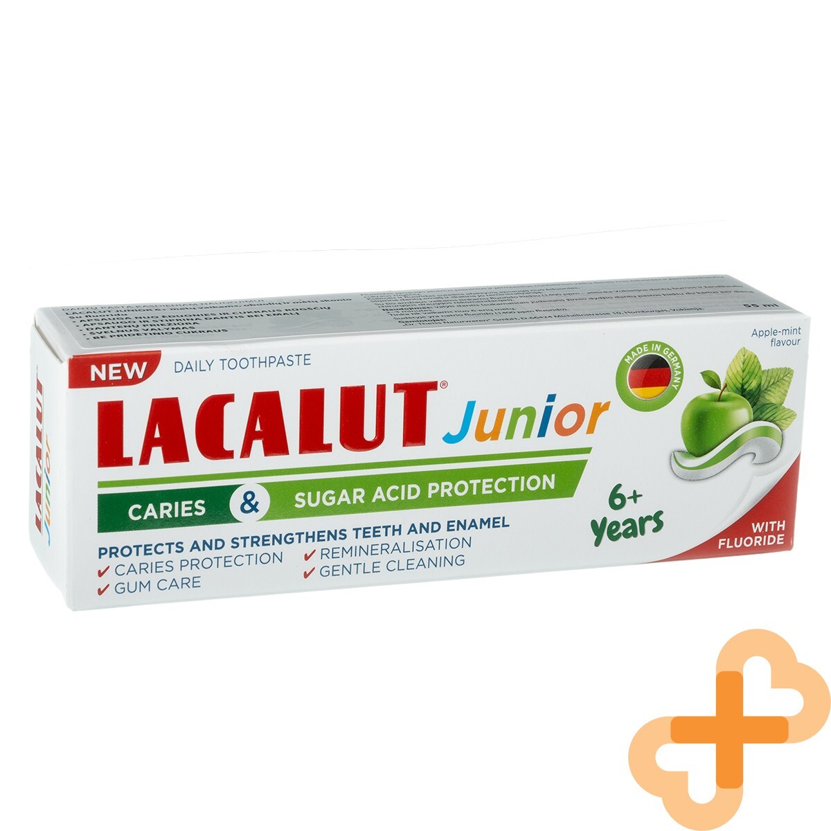 Lacalut Junior Pasta de Dientes para Niños Envejecido 6+ Apple Y Menta Sabor