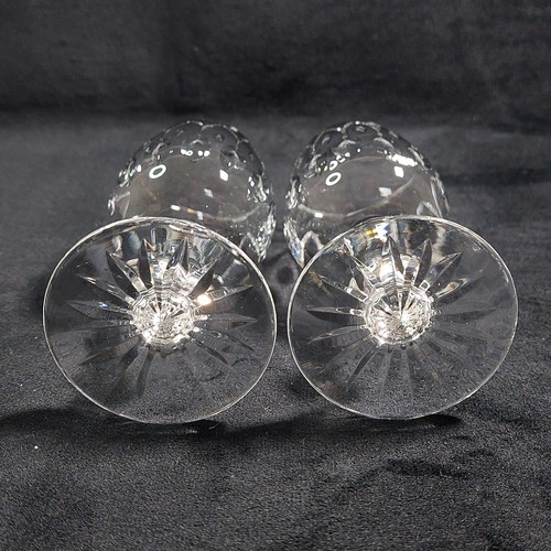 Webb Corbett Canterbury Port Wine Glass x2 Cut Crystal Arches & Thumbprint 11cm - Picture 4 of 7