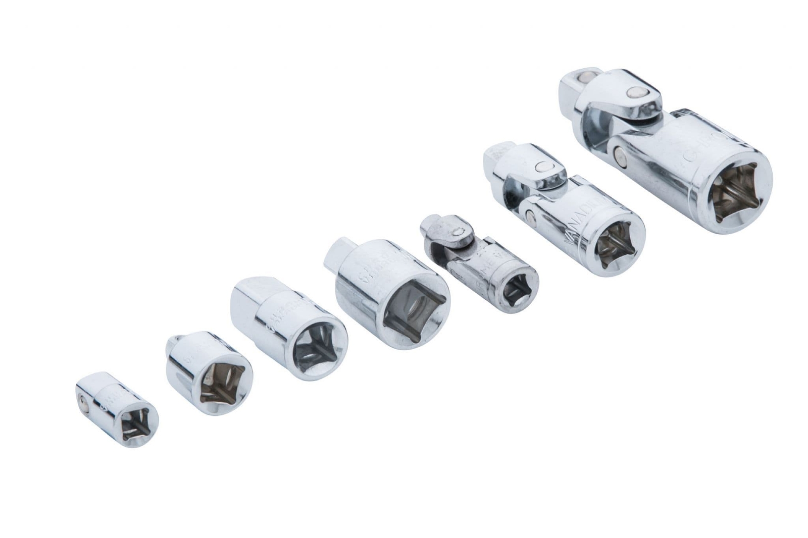 Blue Spot 02076 Universal Joint And Adaptor Set 7 Piece Chrome Vanadium