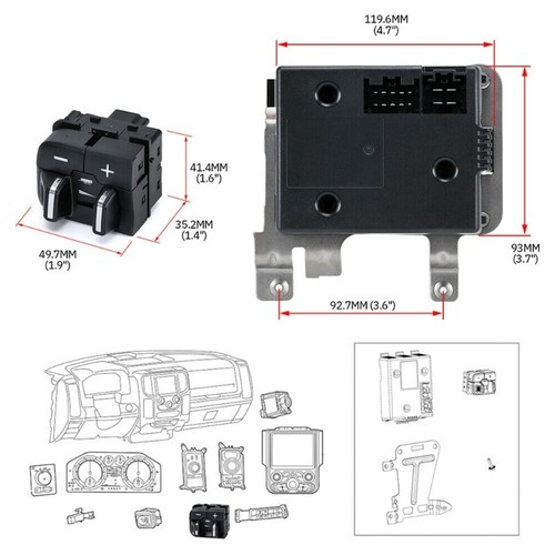 Integrated Electronic Trailer Brake Controller Module 82215040AC For 1500 2500 - Picture 8 of 8