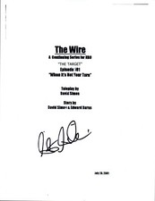 Seth Gilliam Signed Autograph THE WIRE Pilot Script COA 