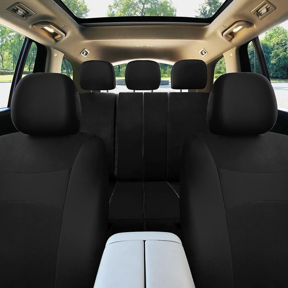 JUEGO COMPLETO FUNDAS FORD 5 ASIENTOS 9 PIEZAS AJUSTE PERSONALIZADO DELANTERO Y TRASERO Foto 2 de 4