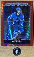 Nick Cicek 2022-23 O-Pee-Chee Platinum Marquee Rookie Red Prism /199 #274 Sharks