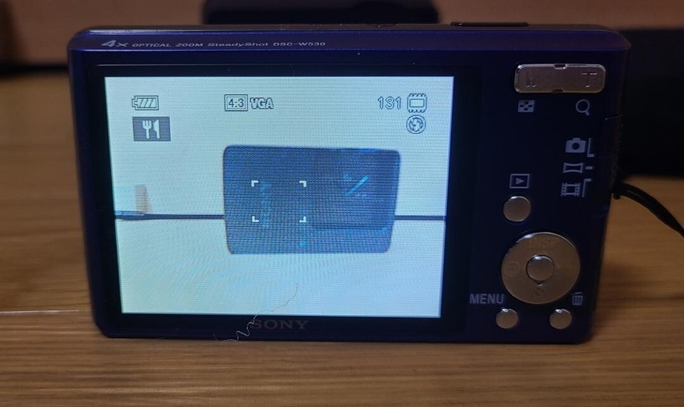 Sony CyberShot DSCW530 Carl Zeiss 14.1 Mega Pixels Works Charger