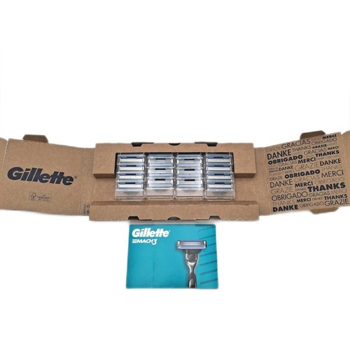 Gillette Mach3 Rasierklingen 18 Ersatzteile 3 Klingen Mikroschutzklappe Men Rasi