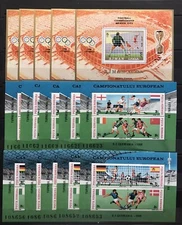 15x Ajman / Romania - Football  - Sport on stamp MNH**  - D110