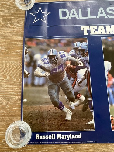 1992 Dallas Cowboys Team Leaders Starline Poster Aikman Smith Maryland 22x34 - Picture 2 of 9