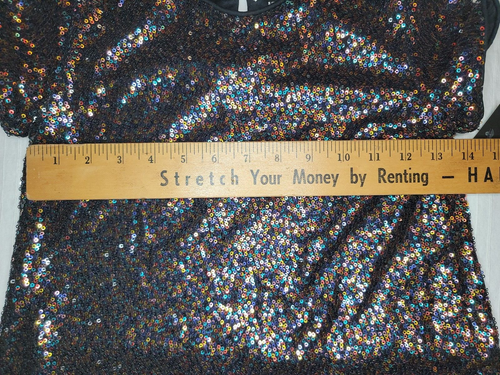 Art Class Sequin Glitter Rainbow Short Sleeve Girls Dress Size S (6/6x) - Picture 5 of 8