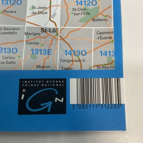 Carentan 1312 E Serie Bleue 3615 IGN Travel Road Map Institut - Picture 5 of 11