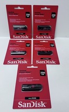 SanDisk Cruzer Glide 256GB USB 2.0 Flash Drive 5 Pack 