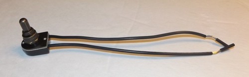 Druckknopf Ein-Aus Antik Messing Baldachin Schalter einpolig 3/8" Schaft 30051AJ - Bild 2 von 6