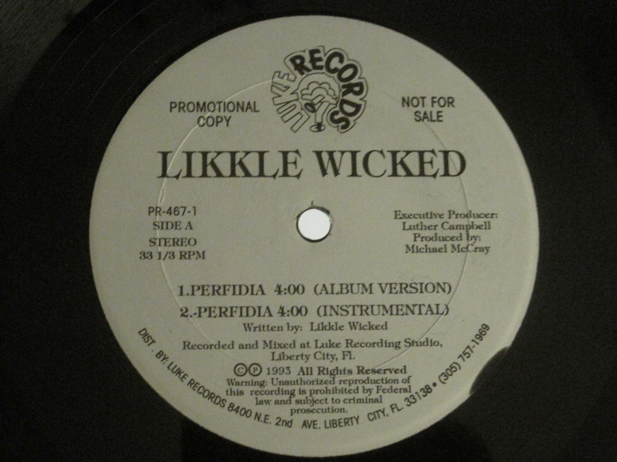 LIKKLE WICKED FT. FOXY BROWN PERFIDIA 12