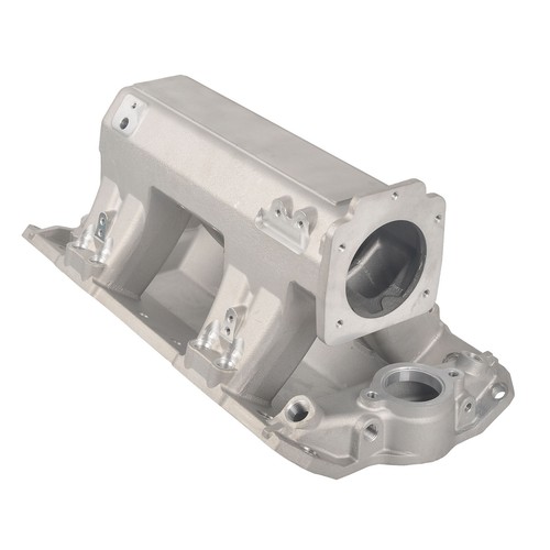 Cast Aluminum EFI Intake Manifold For Small Block Chevy 350 1955-1985 - Picture 2 of 10