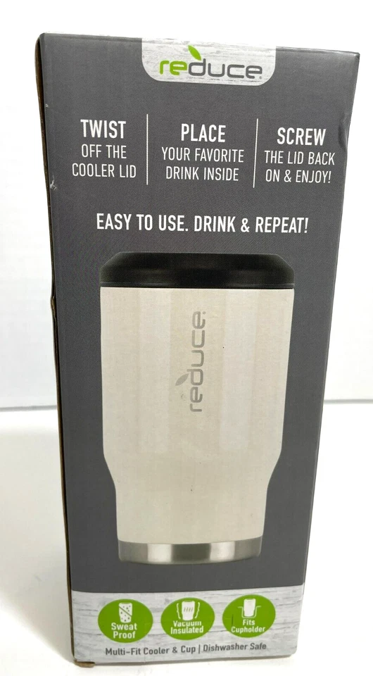 reduce Drink Cooler Cold-1 Bottle/Can Cooler 14oz, 4 in 1 Design - Image 3 of 4